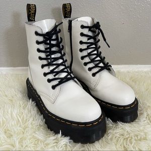 Dr Martens Jadon Smooth Leather Platform Boots